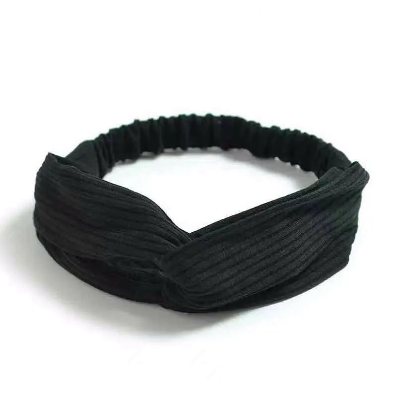 Boho Cross Knot Elastic Headband for Women