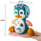 Musical Penguin Baby Crawling Toy Interactive Light Up Learning Toy