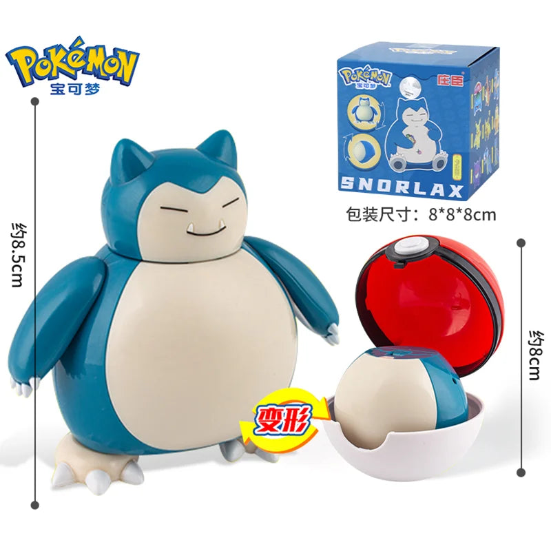 Pokemon Figures Toys Pocket Monsters Ball Model Pikachu Gengar Pokeball Dragonite Snorlax Pokeball Action Figures Toy