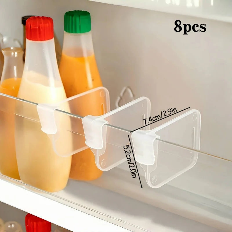 Adjustable Refrigerator Storage Divider for Shelf Organization Board