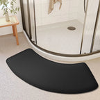 Thickened bathroom absorbent mat curved shower room door mat toilet bathroom foot mat non-slip mat entrance mat