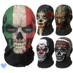 Skeleton Full Face Fashion Headwear Mask Motorcycle Perspective Net Balaclava Bike Outdoor Wearing Halloween, Christmas Mask