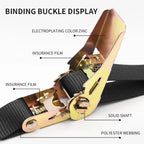 Mini Self-Locking Ratchet Strap Tightener, Cargo Binding Fixing Belt for Truck Airplane Luggage Packing