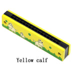 Wooden Harmonica Musical Instrument Toy for Early Learning Kids