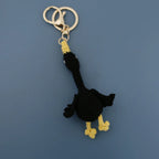 Cute Bear Couple Crochet Keychain Set Mini Animal Doll Charm