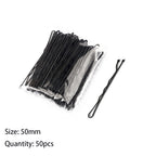 50pcs 50/60/70mm Hair Pin And Clips U Shape For Headpiece Women Girls Hairpins Accessories Bride Wedding Head Jewelry Decoration