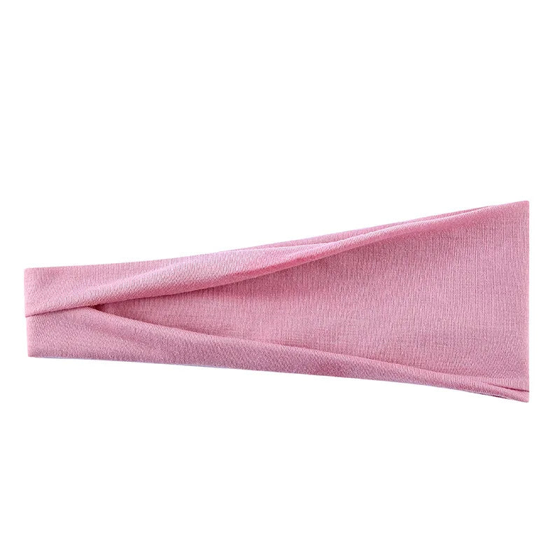 Women's Solid Color Elastic Turban Yoga Headband