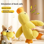 Cute Plush Duck Dog Toy Soft Comfort Cuddle Interactive Pet Toy