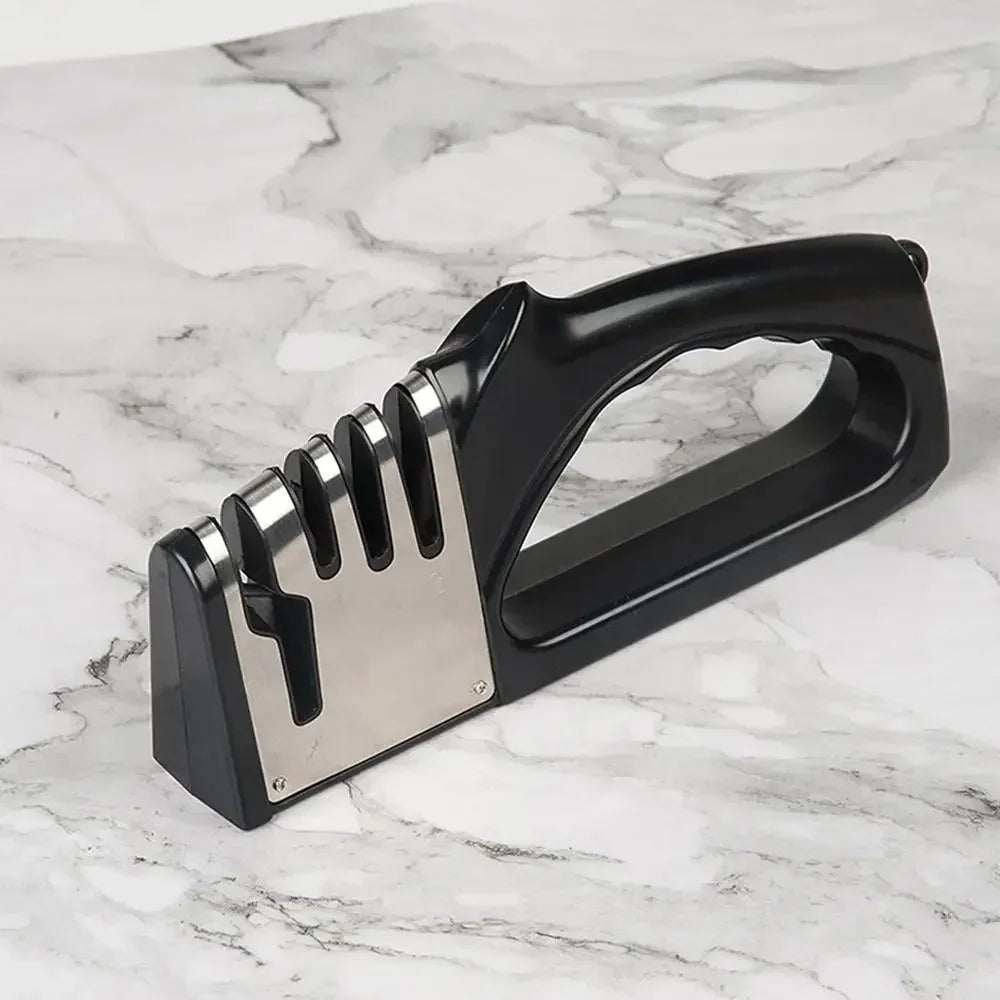 4 Segment Multifunctional Knife Sharpener – Portable Manual Kitchen Sharpener