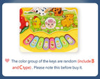 Kids Cartoon Piano Keyboard with Animal Sounds & Flashing Lights