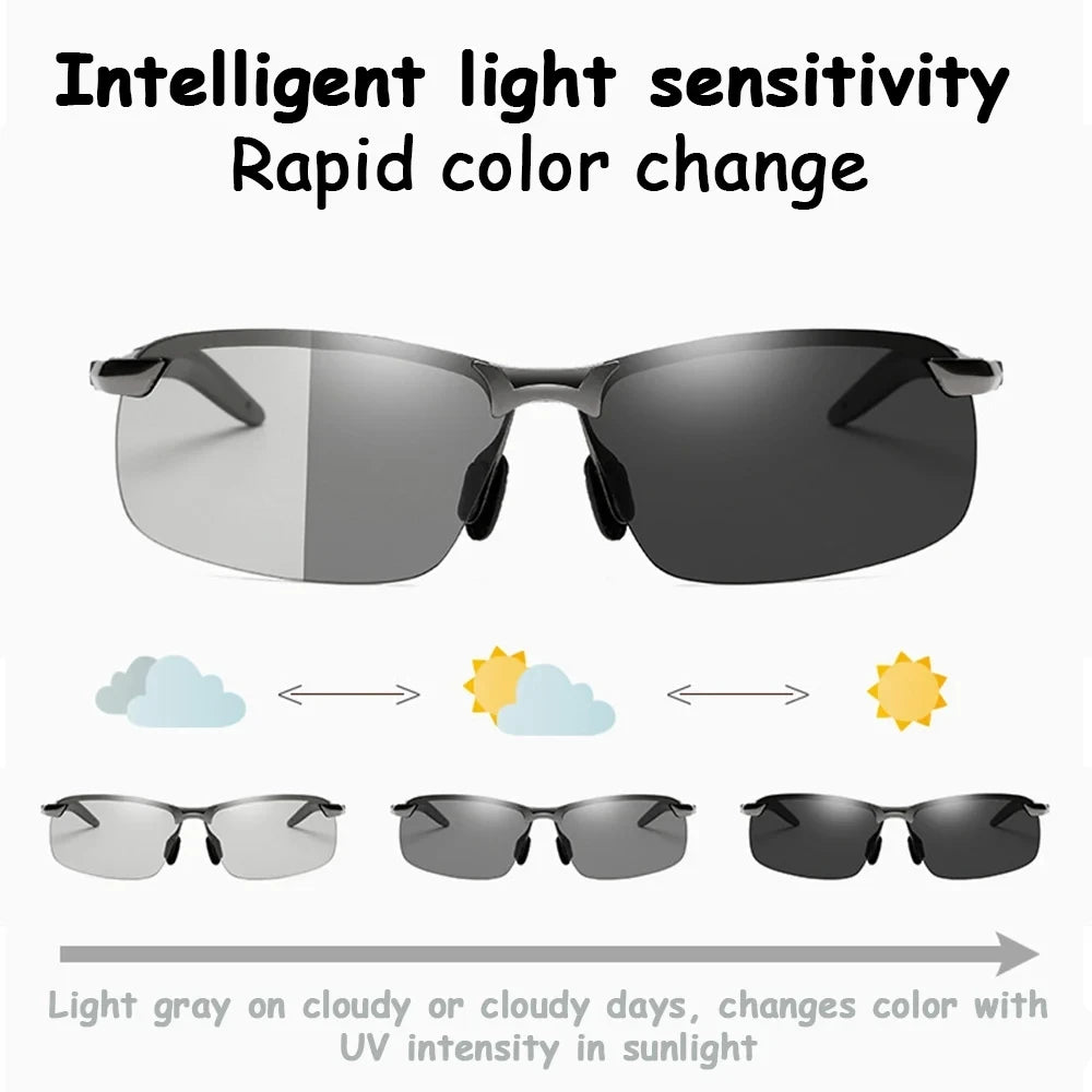 Photochromic Polarized UV400 Driving Sunglasses for Men