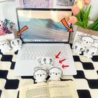 Cute Headphone Cat Plush Keychain Bag Charm for Girls and Kids