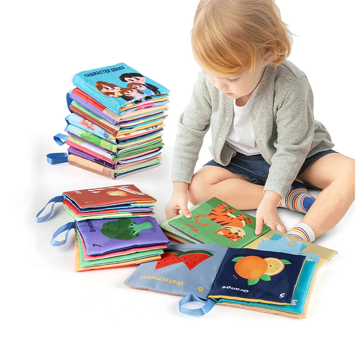 Soft 3D Touch & Feel Baby Cloth Book