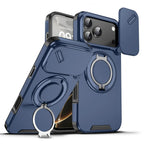 Rotating Flip Full Lens Protection Magnetic Stand Phone Case For iPhone 17 18 Pro Max Air Dual Layer Protection Armor Back Cover