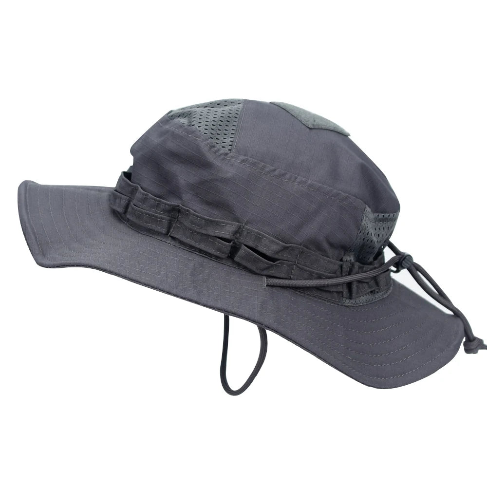 1pc/3pcs Camo Boonie Hat Sunscreen Breathable Bucket Hat Men's Outdoor Hiking Hunting Fishing Windproof Fisherman's Hat