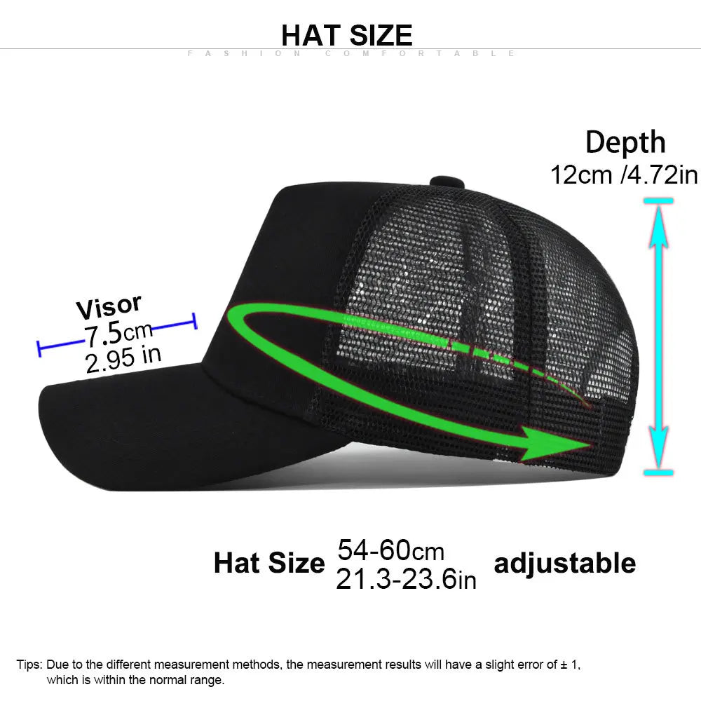 Custom Logo 5 Panel Mesh Baseball Cap for Outdoor Branding