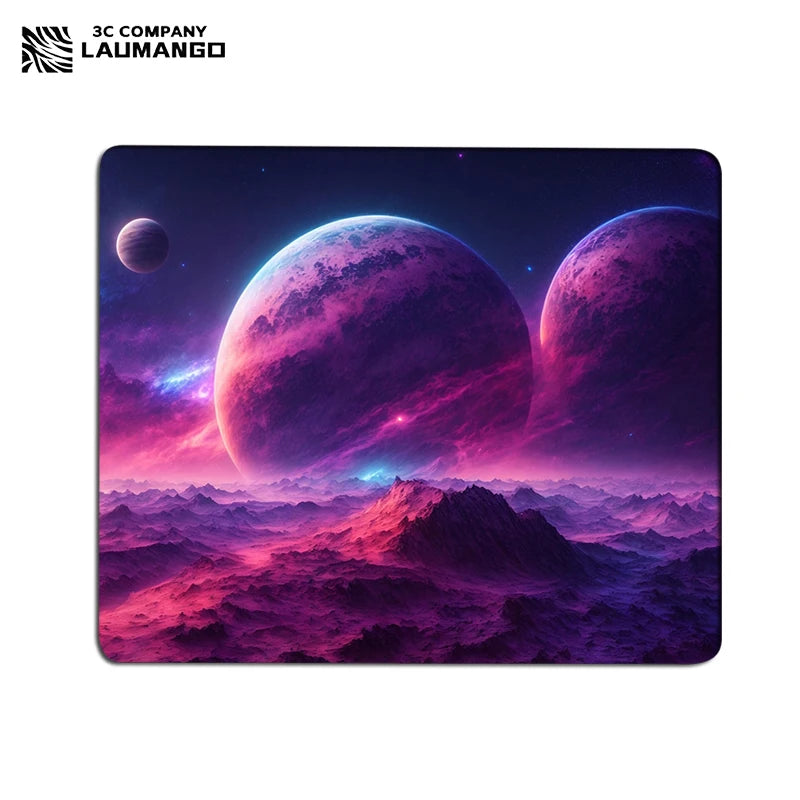 Galaxy Small Gaming Mouse Pad Deskmat Rubber Mat non-slip Anime Mousepad Pc Accessories Desk Protector Kawaii Cute Keyboard Pads