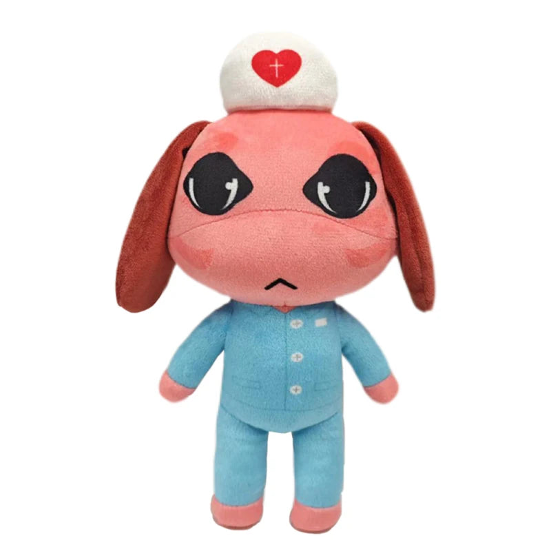 Horror Animal Hospital Plush Toy Blue Dog Soft Stuffed Cartoon Doll Collectible For Adult Fans Home Decoration Christmas Gifts
