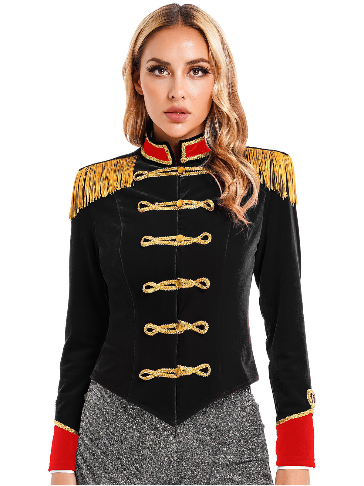 Women Circus Ringmaster Costume – Showman Tailcoat Jacket Outfit