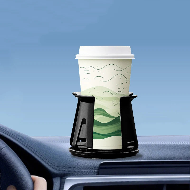 1/2Pcs Car Beverage Holder Adhesive Cup Storage Rack Car Cup Bottle Holder Multifunction Drink Rack Auto Accessories Black