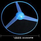 LED Pull String Flying Saucer Toy for Kids Outdoor Play