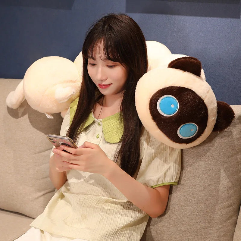 Long Cat Caterpillar Plush Toy – Soft Stuffed Pillow Cushion