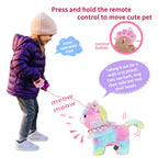Interactive Walking Plush Cat with Remote Leash & Voice Control