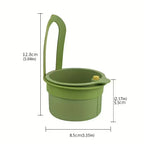 Press Type Drain Basket Food Strainer and Sink Organizer for Kitchen