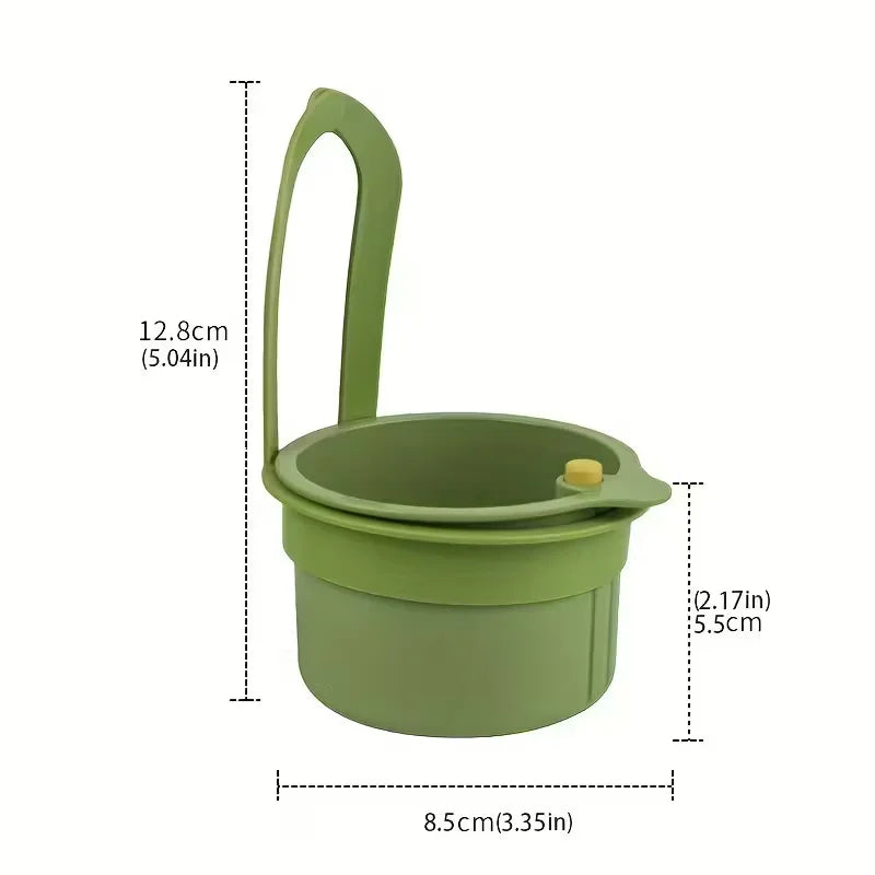 Press Type Drain Basket Food Strainer and Sink Organizer for Kitchen