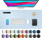 Mouse Pad Large Office Desk Mat ,Waterproof PU Leather Desktop Keyboard Desk Pad Gaming Mousepad Desk Writing Pad for home