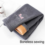 Girl Winter Leggings Fleece-lined Thermal Tights Outdoor Wear Multi-Color Autumn Winter Cute Kids Bottoms Thickened Warm Pants