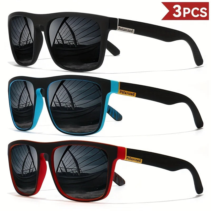 Vintage Square Polarized UV400 Sunglasses for Men & Women