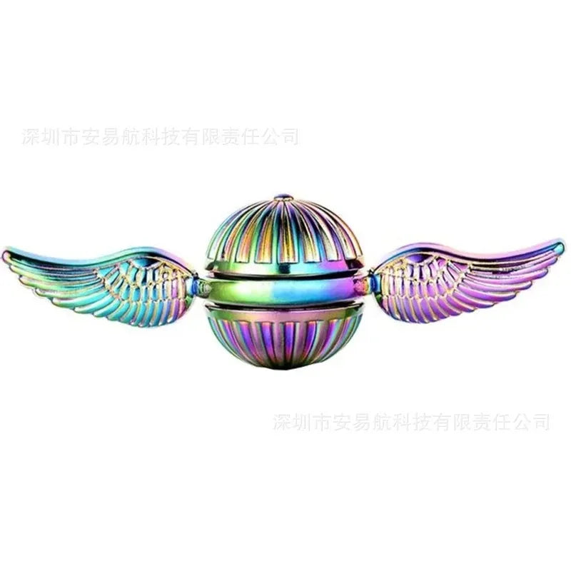 Golden Snitch-Inspired Metal Fidget Spinner Stress Relief Toy