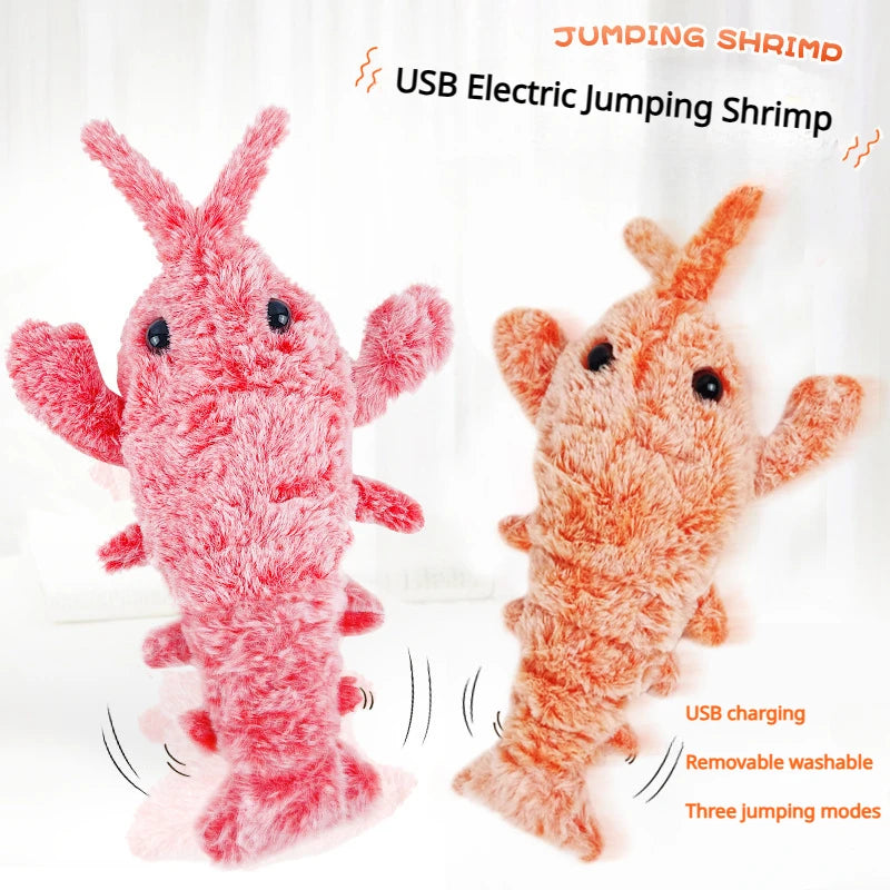 Electric Jumping Lobster Cat Toy for Interactive Indoor Hunting Play