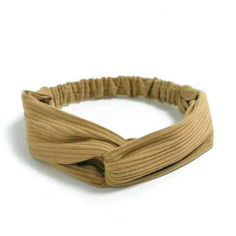 Boho Cross Knot Elastic Headband for Women