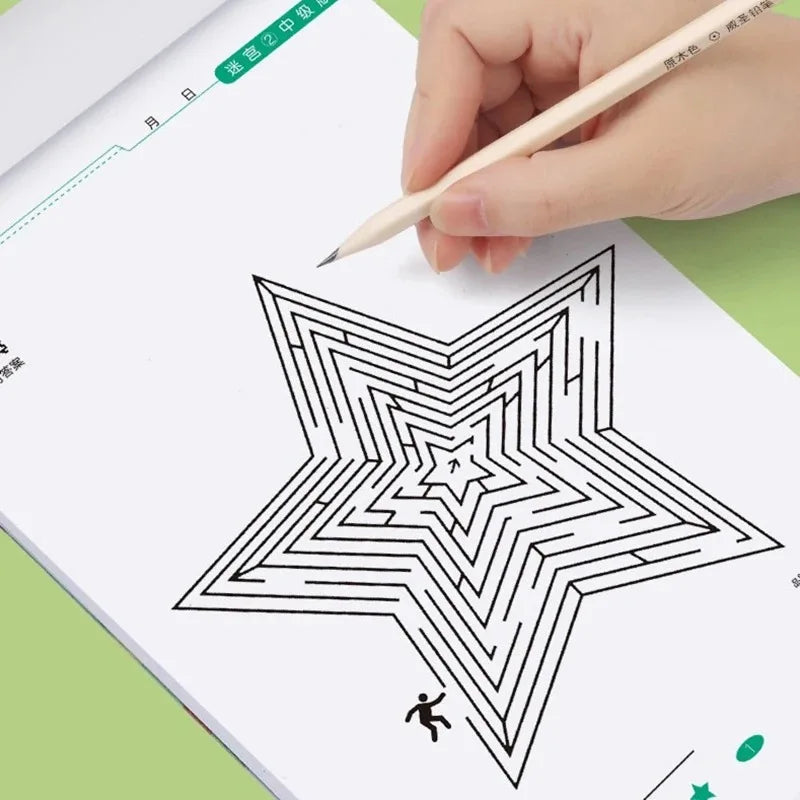 Children's Concentration Maze Training Book for Learning and Brain Development