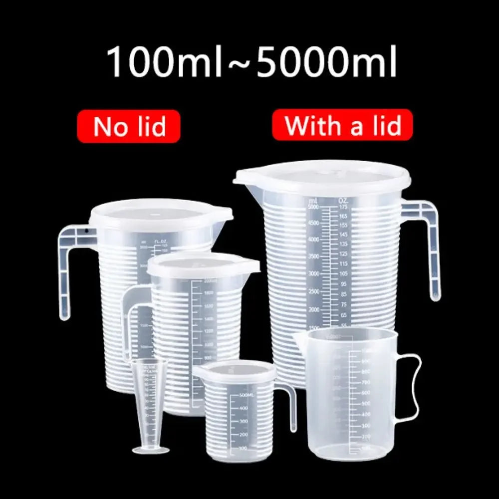 Food Grade Plastic Measuring Cup with Scale – Graduated Kitchen Measuring Jug