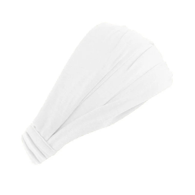 Wide Cotton Knotted Sports Headband for Women