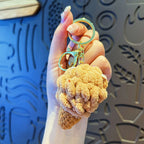 Cute Crochet Ice Cream Keychain Cone Bag Charm