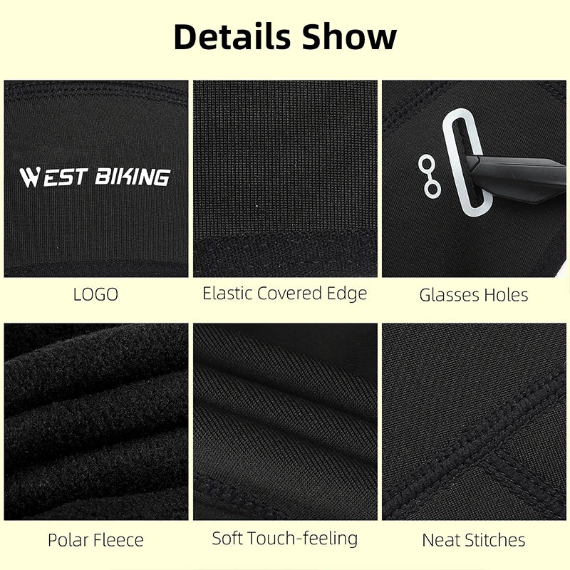 Winter Fleece Thermal Cycling Skull Cap for Outdoor Sports