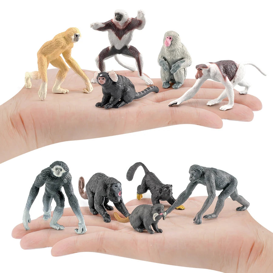 Mini Farm & Wildlife Animal Figurine Set