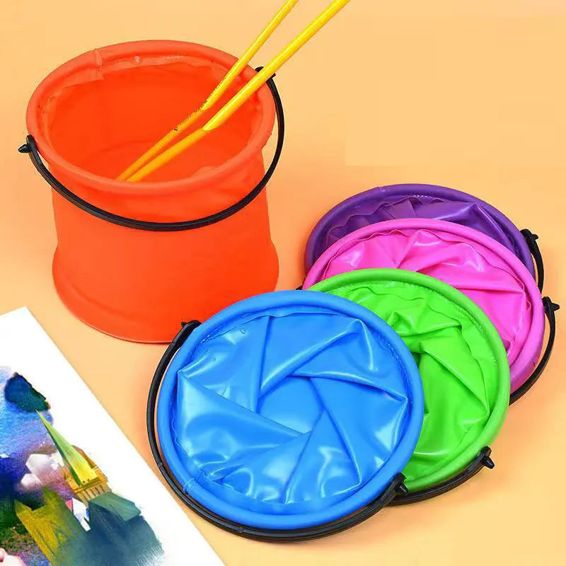 2PCS Collapsible Beach Sand Bucket Outdoor Play Set