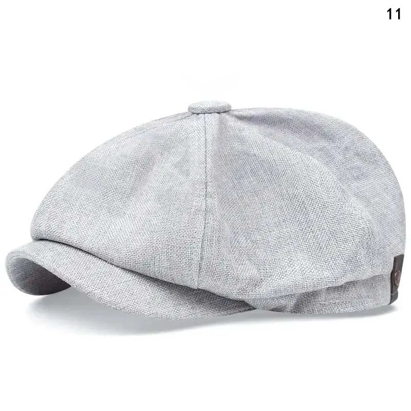Retro Newsboy Octagonal Beret Cap for Classic Casual Style