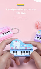 Mini Desktop Piano Keychain Musical Toy for Kids and Music Lovers