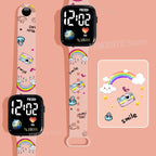 Bandai Dragon Ball Z Fashion Cartoon Action Printing Anime LED Type Watches Kids Watch Birthday Gifts Toys