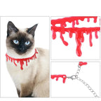 2/1pcs Halloween Horror Blood Necklace Fake Vampire Dark Blood Necklace Halloween Decoration Cosplay Costume Party Accessories
