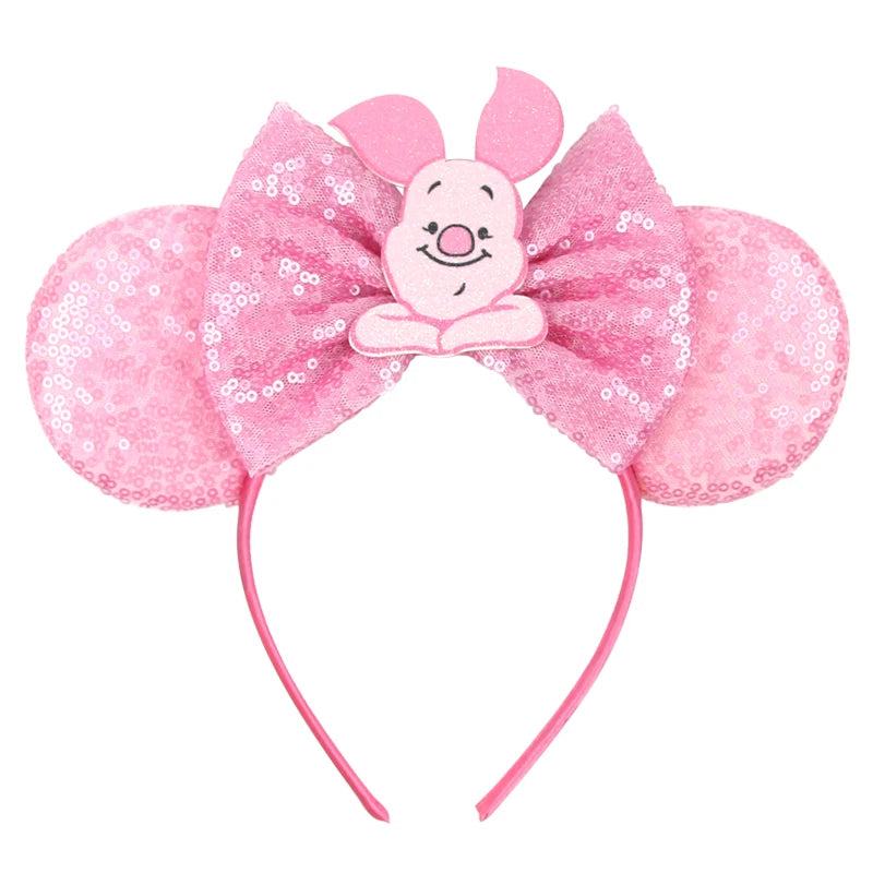 Sequin Mouse Ears Bow Headband for Women & Girls