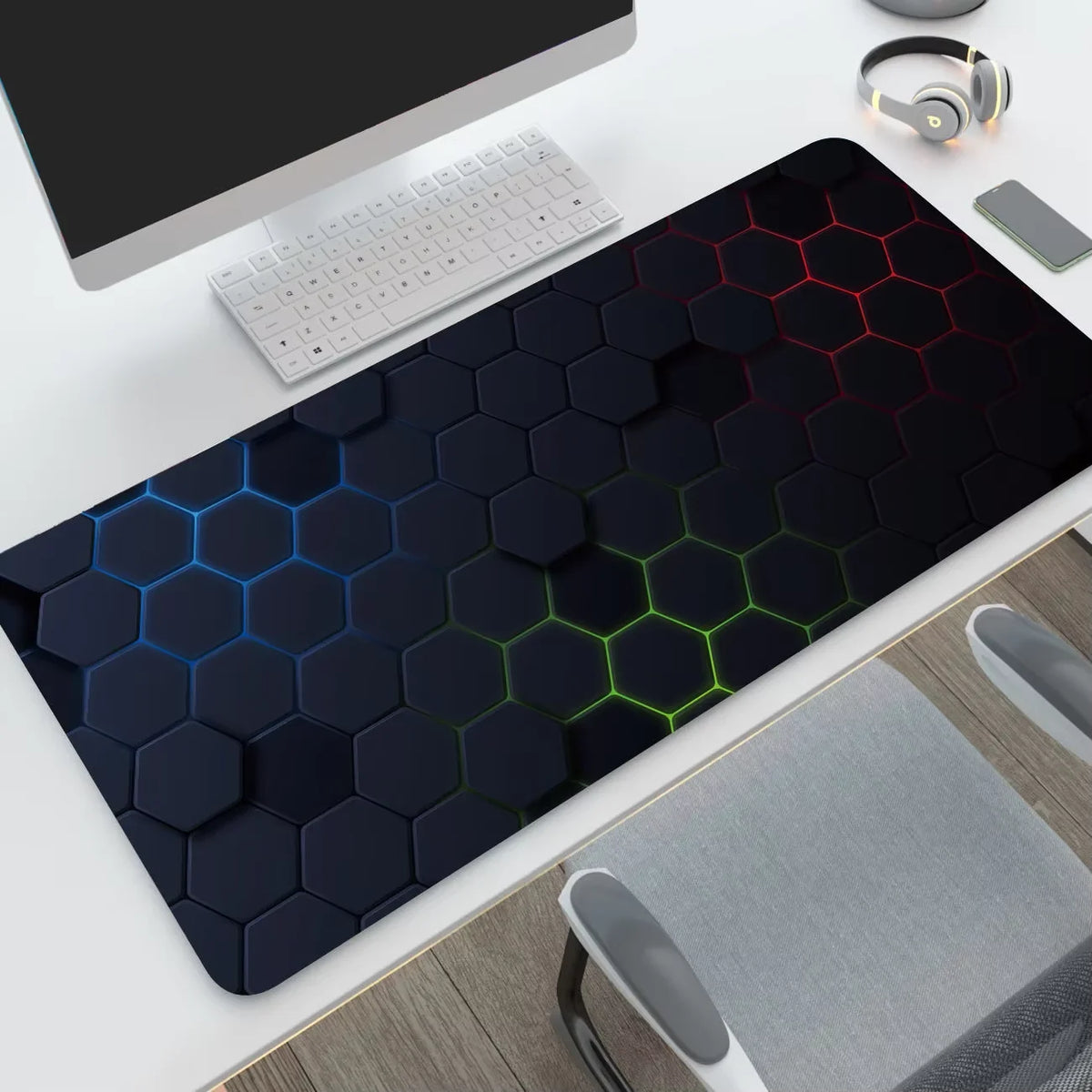 New XXL Hexagon Mousepad Computer MousePads Keyboard Pad Mouse Mat Esport Gamer Office Carpet Table Mat Desktop Rubber Mouse Pad