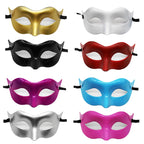 Women Man Sexy Gentleman Masquerade Mask Prom Mask Halloween Party Props Black White Retro Mask Plastic Half Face Cosplay Mask