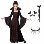 Girls Vampire Costume Gothic Tutu Dress – Halloween Fantasy Outfit